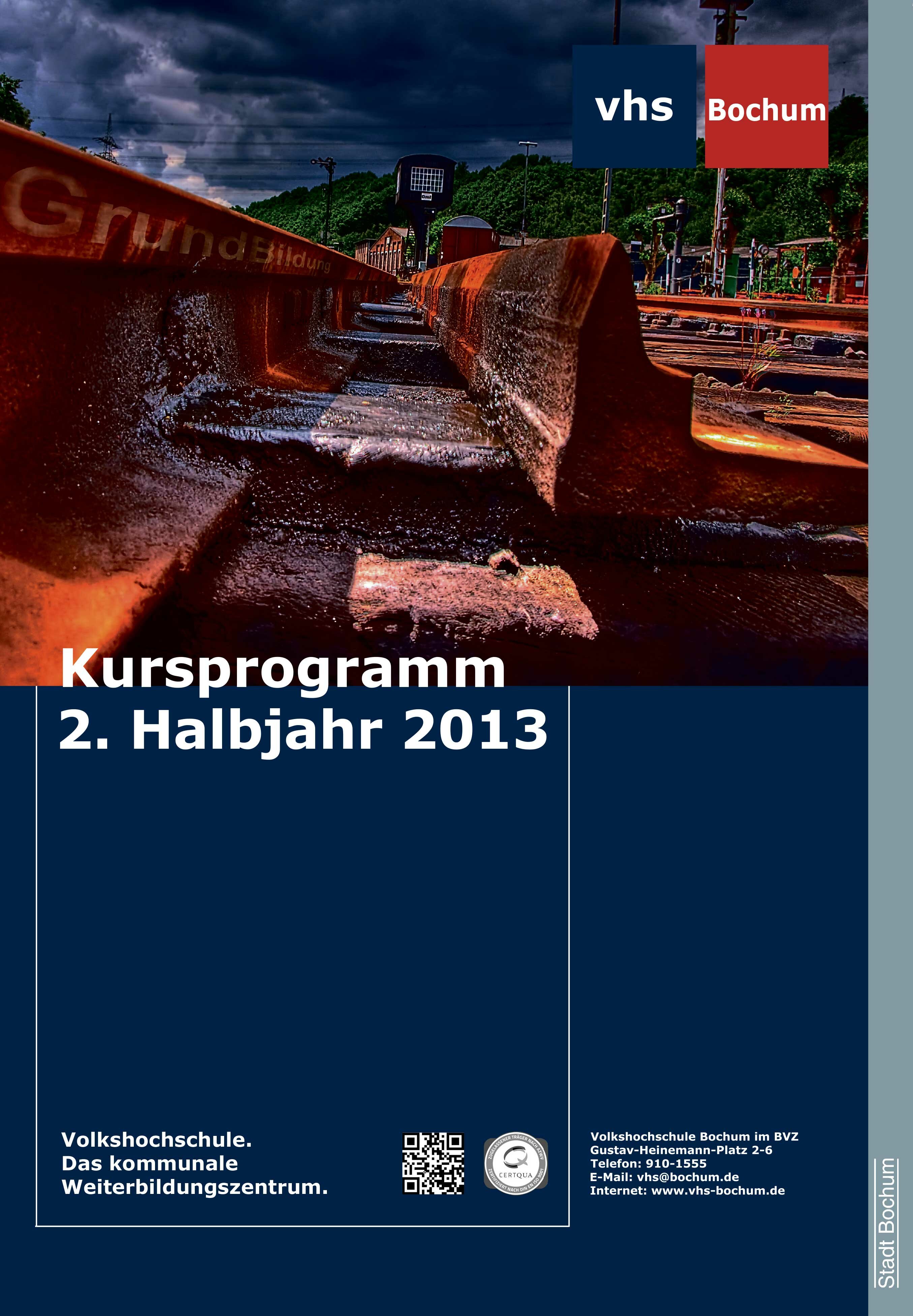 Das Cover des VHS Programmheftes